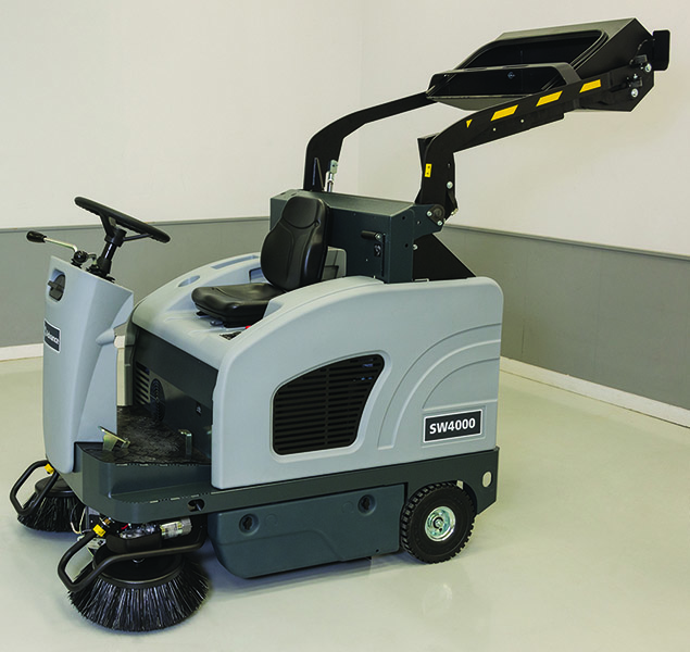 Nilfisk SW4000 Hopper Lift Fully Extended image